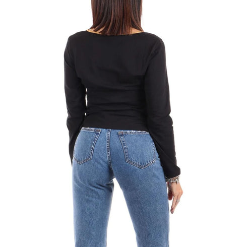 Maglia con collo tondo e maniche lunghe Nero ALVIERO MARTINI- Francavilla Moda